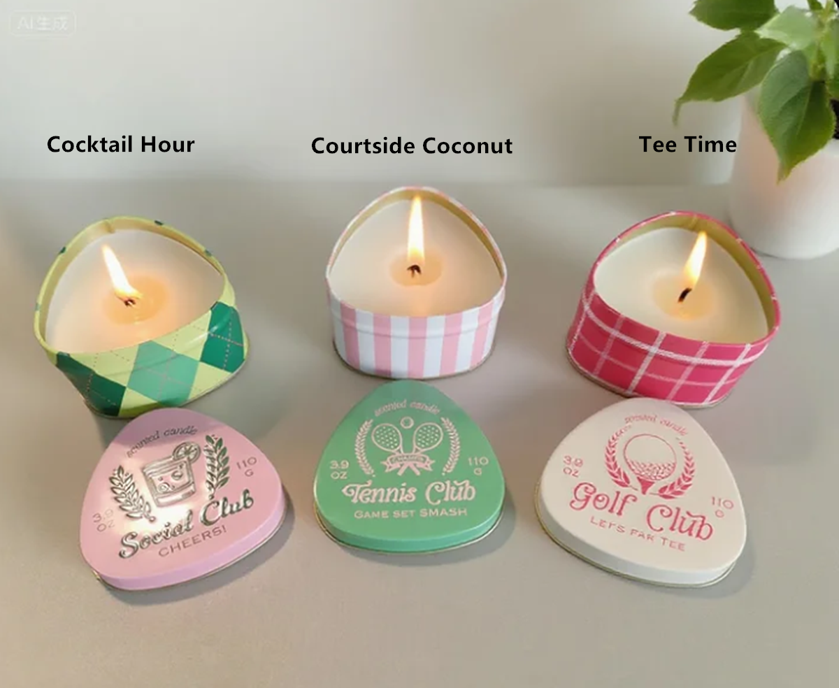 Printing Triangle Tin Candle